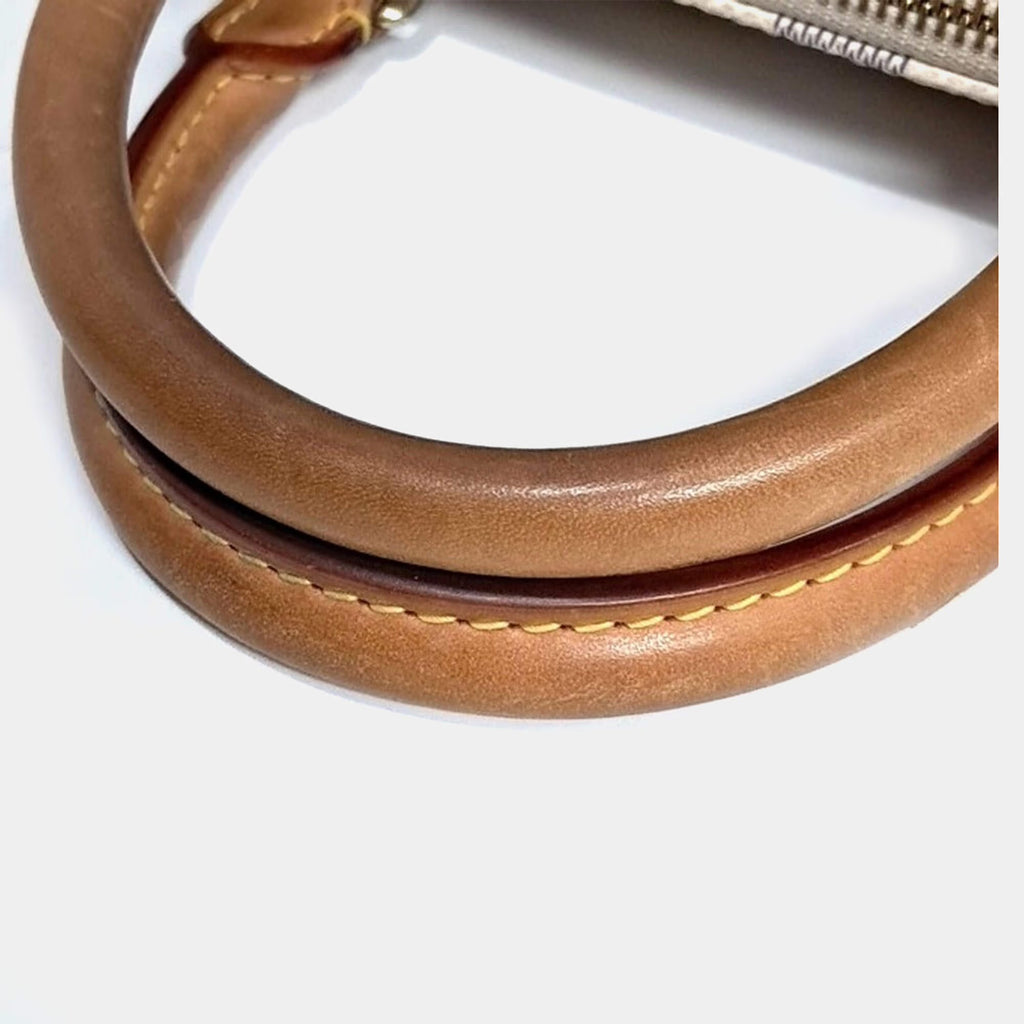 Louis Vuitton Grey White PVC Azur Speedy 30