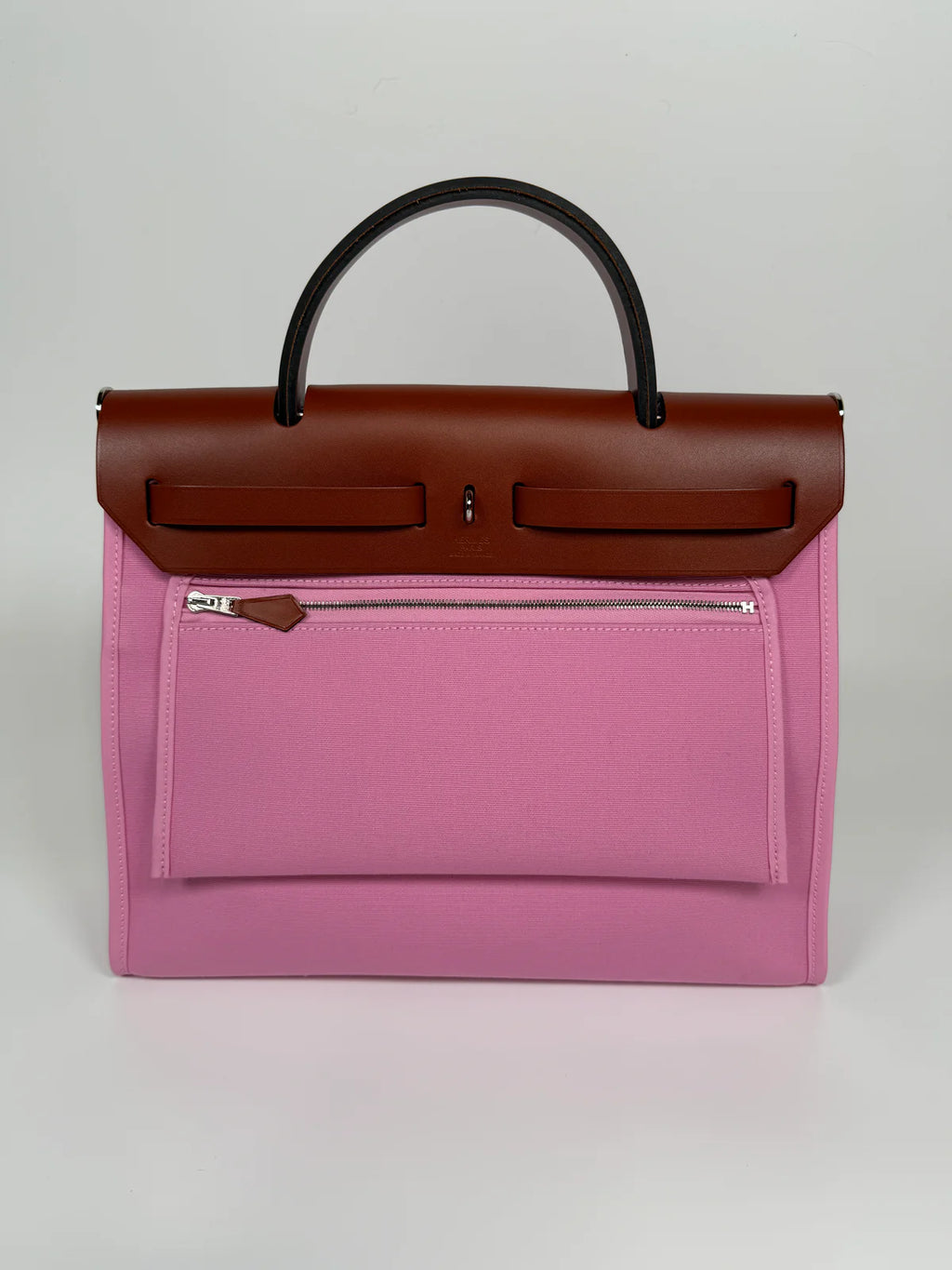 HERMÈS HERBAG 31 ZIP IN BUBBLEGUM & CUIVRE BAG
