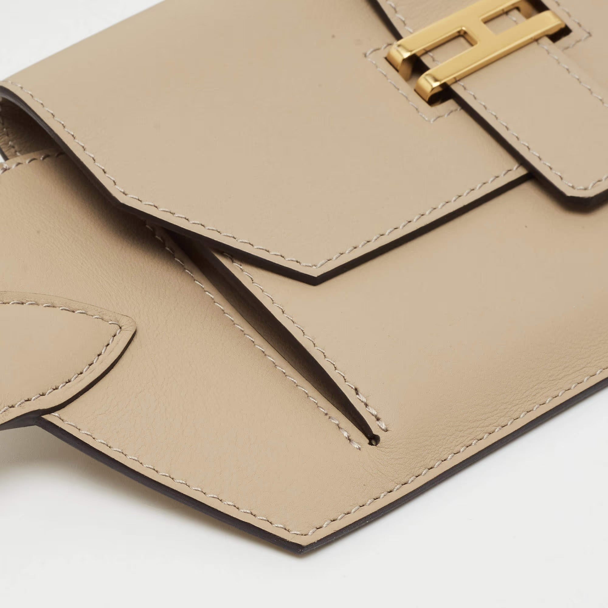 Hermes Elan Pocket 24 Trench Swift Leather Belt Bag