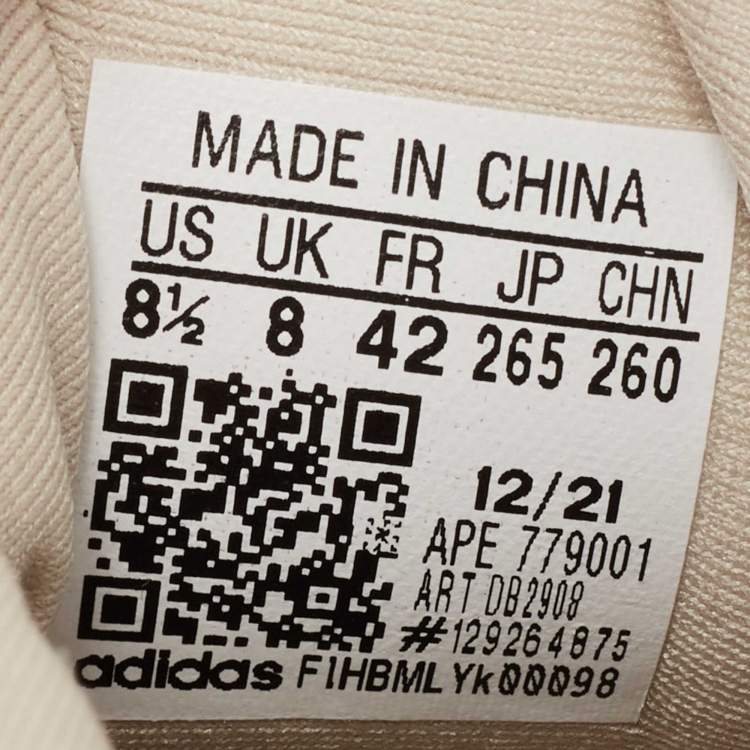 Yeezy x Adidas Off White Mesh And Suede 500 Blush Sneakers Size 42
