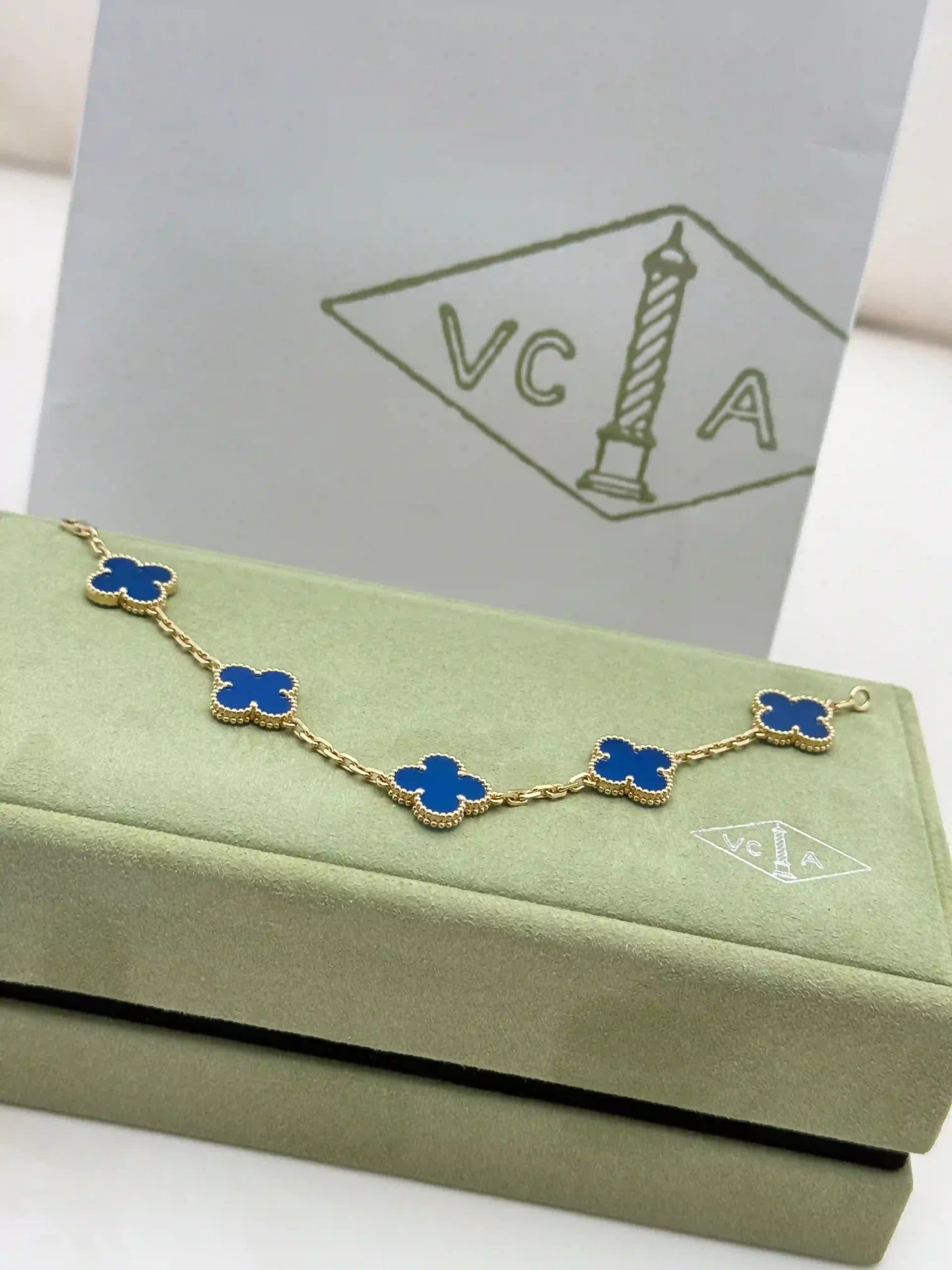 Van Cleef And Arpels Vintage Alhambra Bracelet 5 Motifs