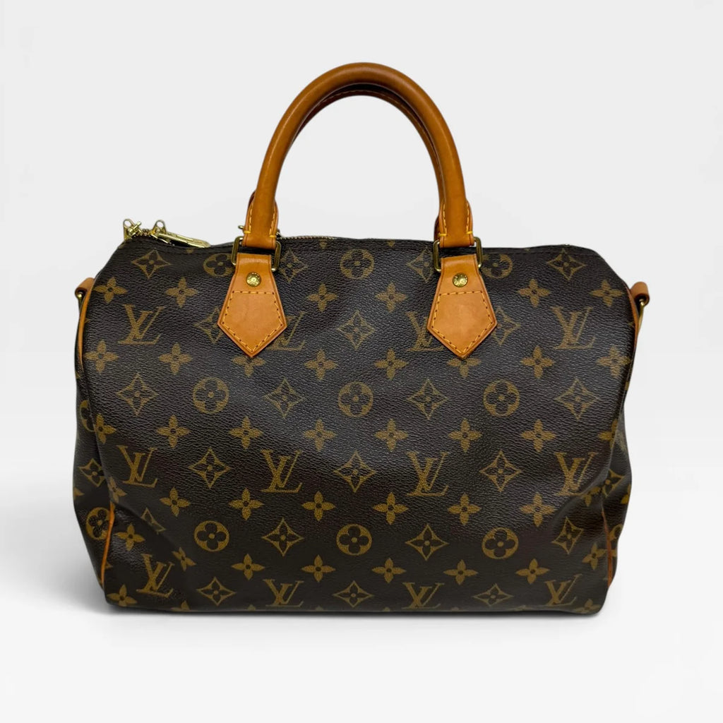 LOUIS VUITTON BANDOULIÈRE SPEEDY 30 IN MONOGRAM WITH GOLD HARDWARE