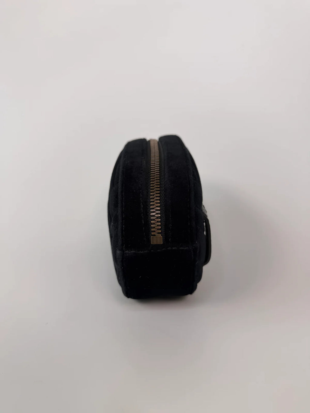 GUCCI GG BLACK VELVET MARMONT BELT BAG
