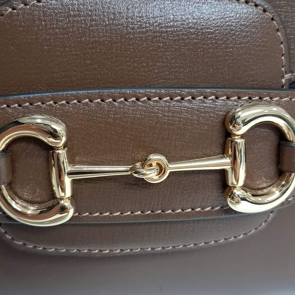 Gucci Brown Leather Horsebit 1955 Tote And Shoulder Bag