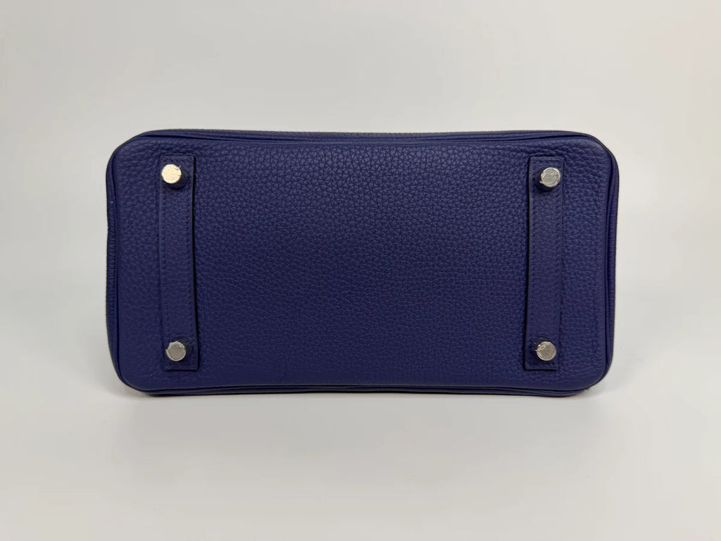 HERMÈS BIRKIN 25 IN BLUE SAPPHIRE TOGO WITH PALLADIUM HARDWARE
