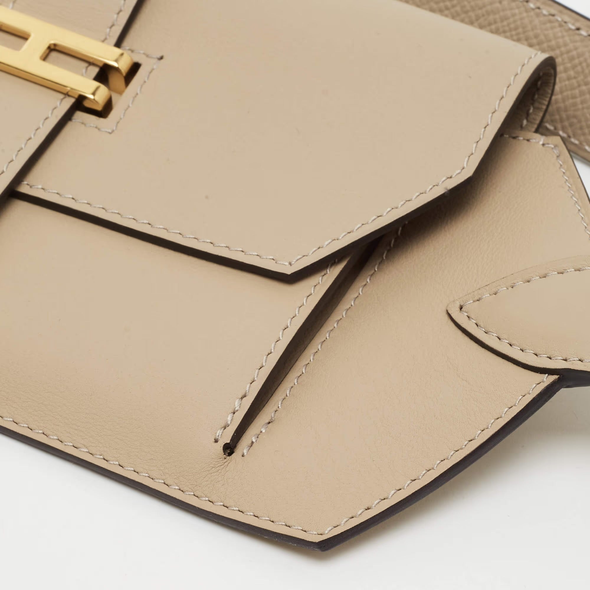 Hermes Elan Pocket 24 Trench Swift Leather Belt Bag