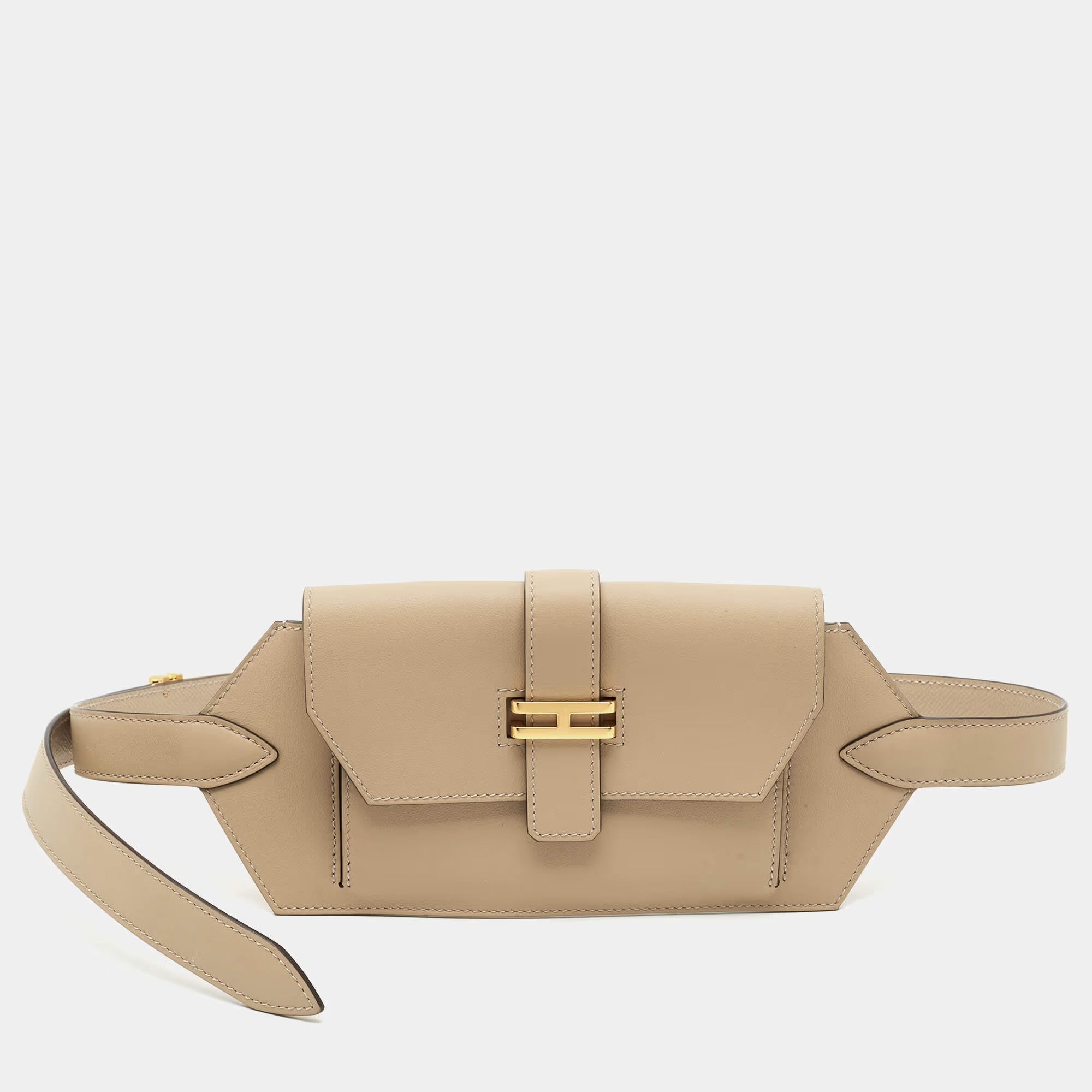 Hermes Elan Pocket 24 Trench Swift Leather Belt Bag