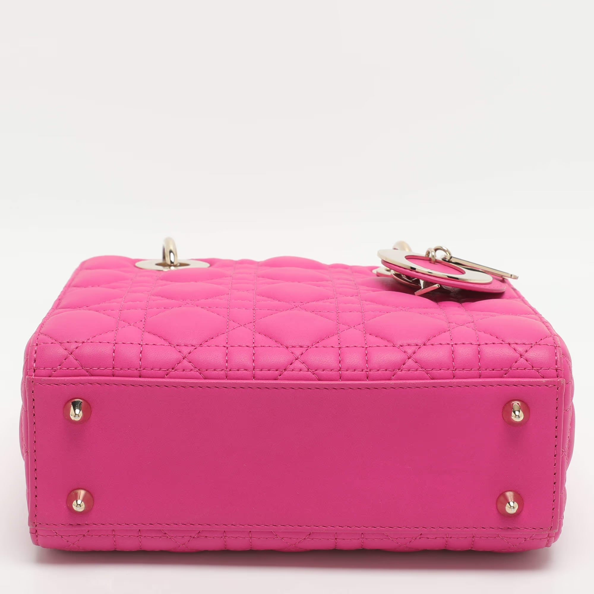 Dior Lady Dior My ABCDior Small Pink Cannage Leather Tote