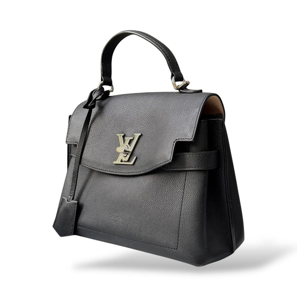 Louis Vuitton Black Leather LockMe Ever BB Bag