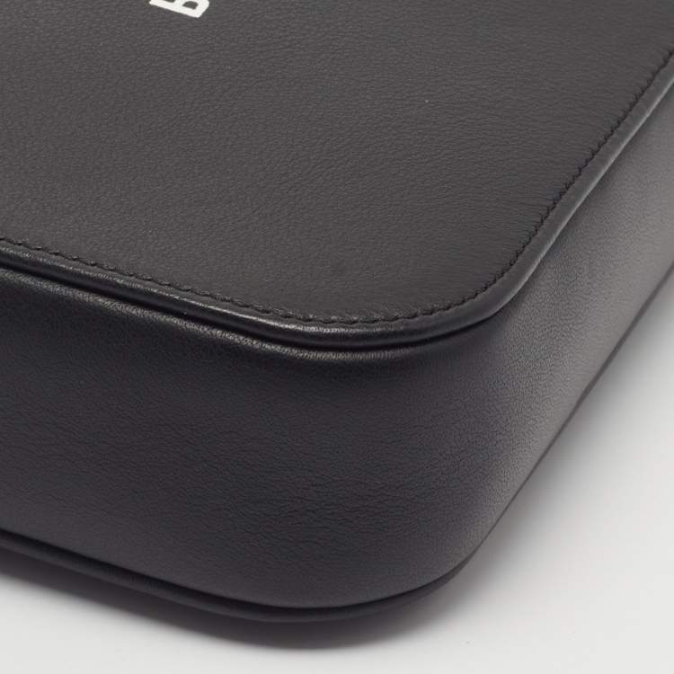 Balenciaga Everyday Small Black Leather Camera Crossbody Bag