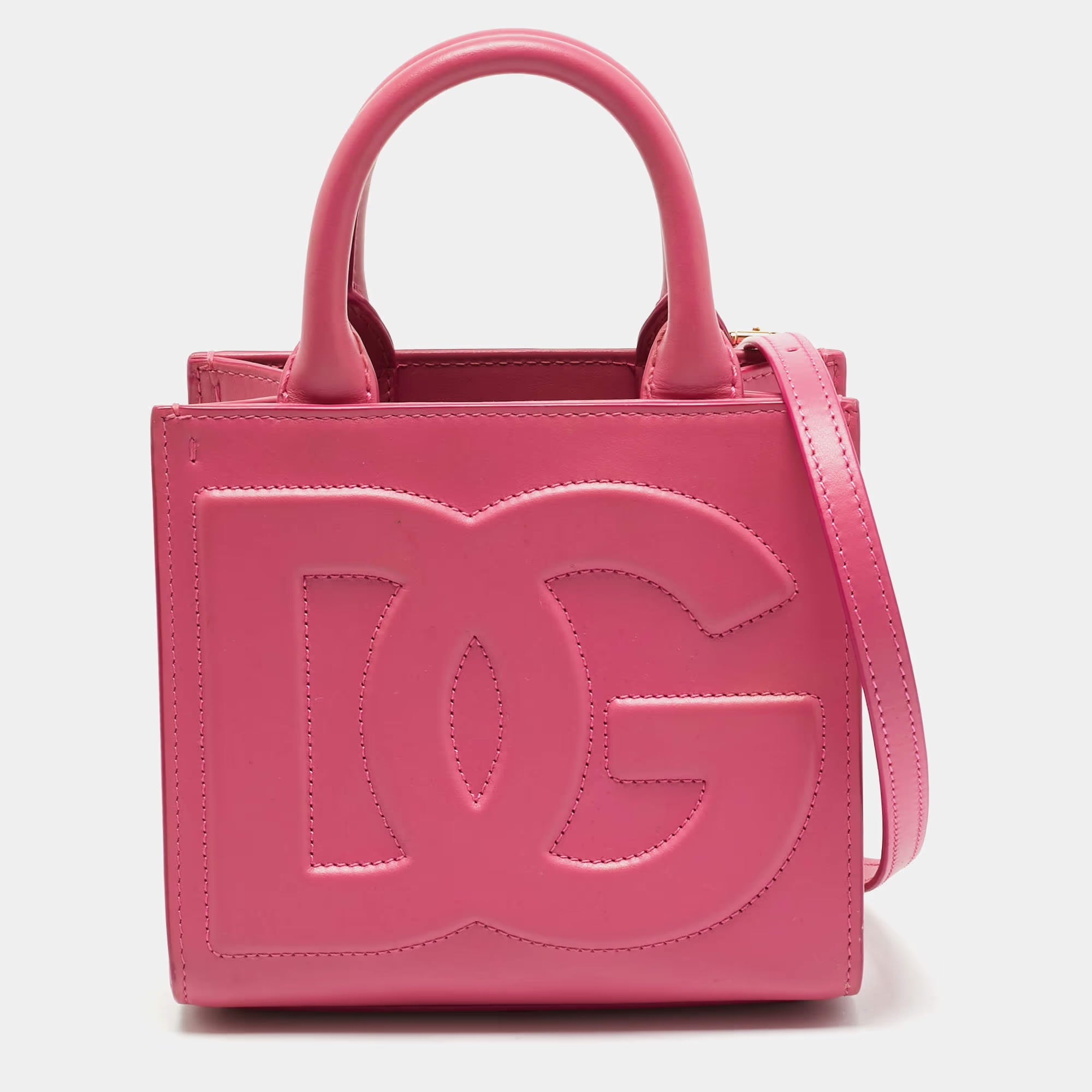 Dolce & Gabbana DG Daily Mini Pink Leather Tote