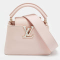 Louis Vuitton Capucines Mini Pink Taurillon Leather Top Handle Bag