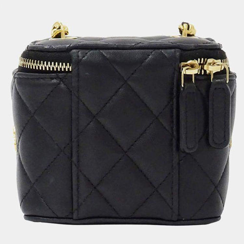 Chanel Coco Casino Black Lambskin Vanity Case