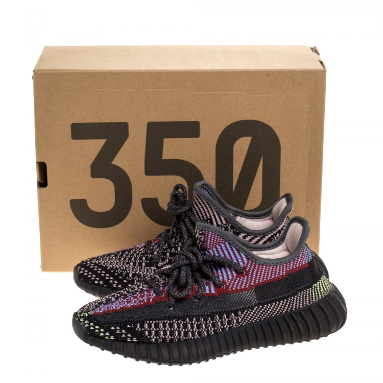 Yeezy x Adidas Multicolor Cotton Knit Boost 350 Yecheil Sneakers Size 36