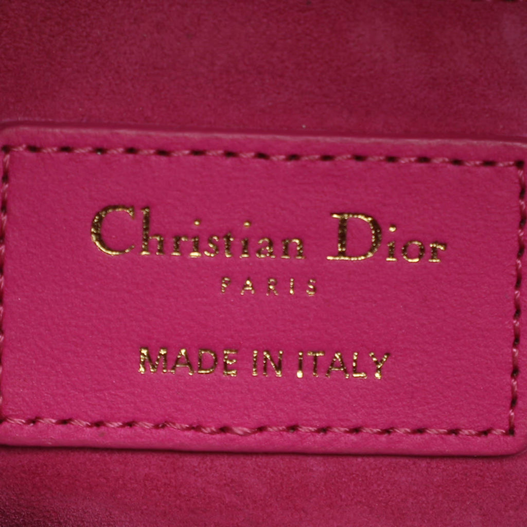 Dior Lady Dior My ABCDior Small Pink Cannage Leather Tote