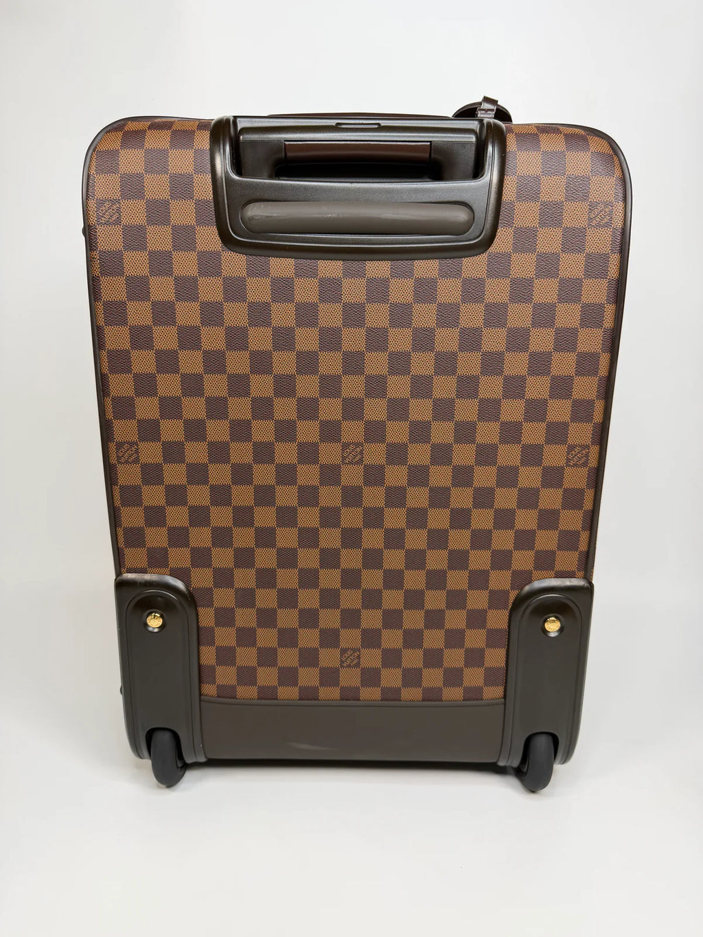 LOUIS VUITTON PÉGASE SUITCASE IN DAMIER EBENE WITH GOLD HARDWARE