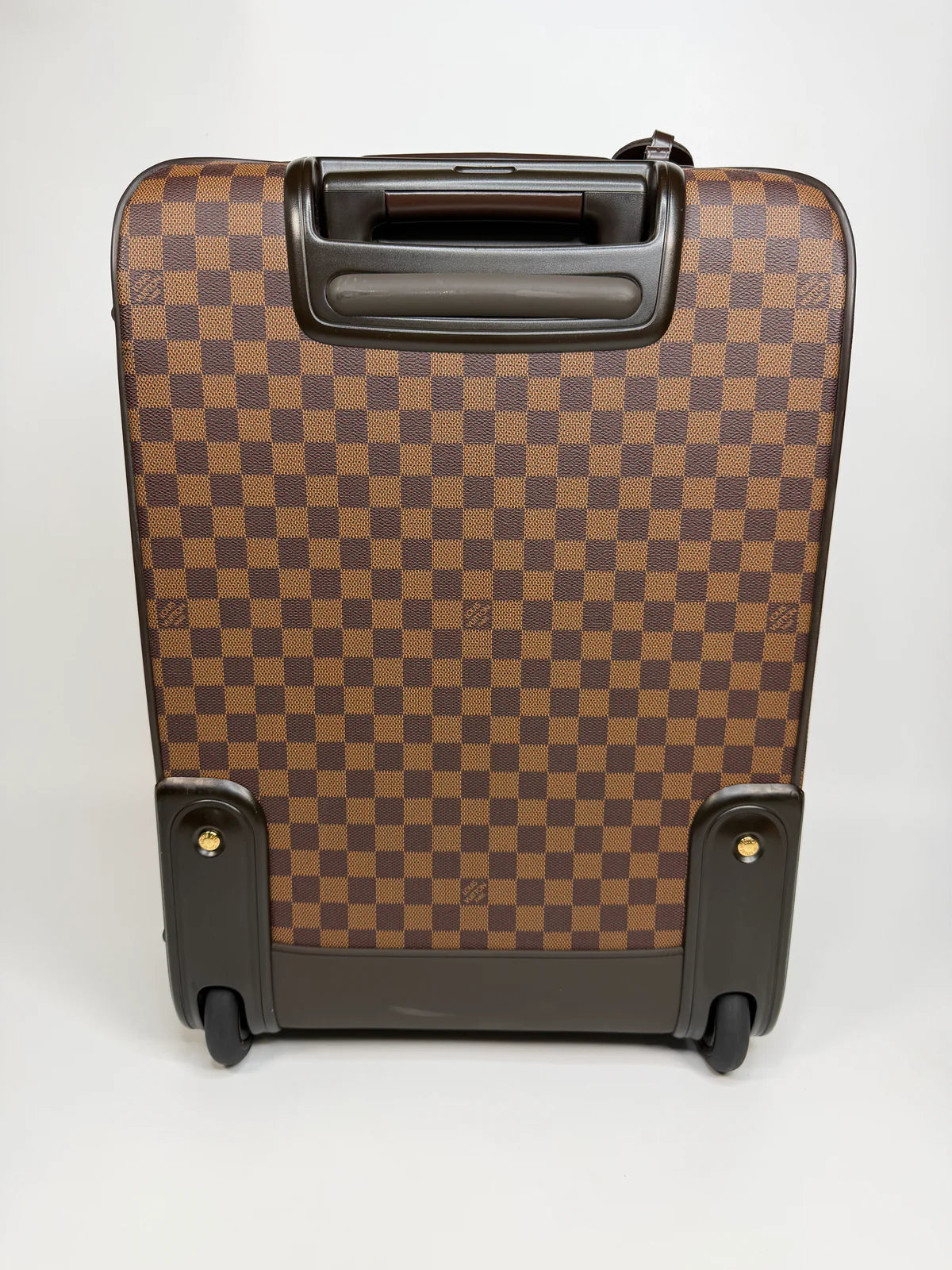 LOUIS VUITTON PÉGASE SUITCASE IN DAMIER EBENE WITH GOLD HARDWARE