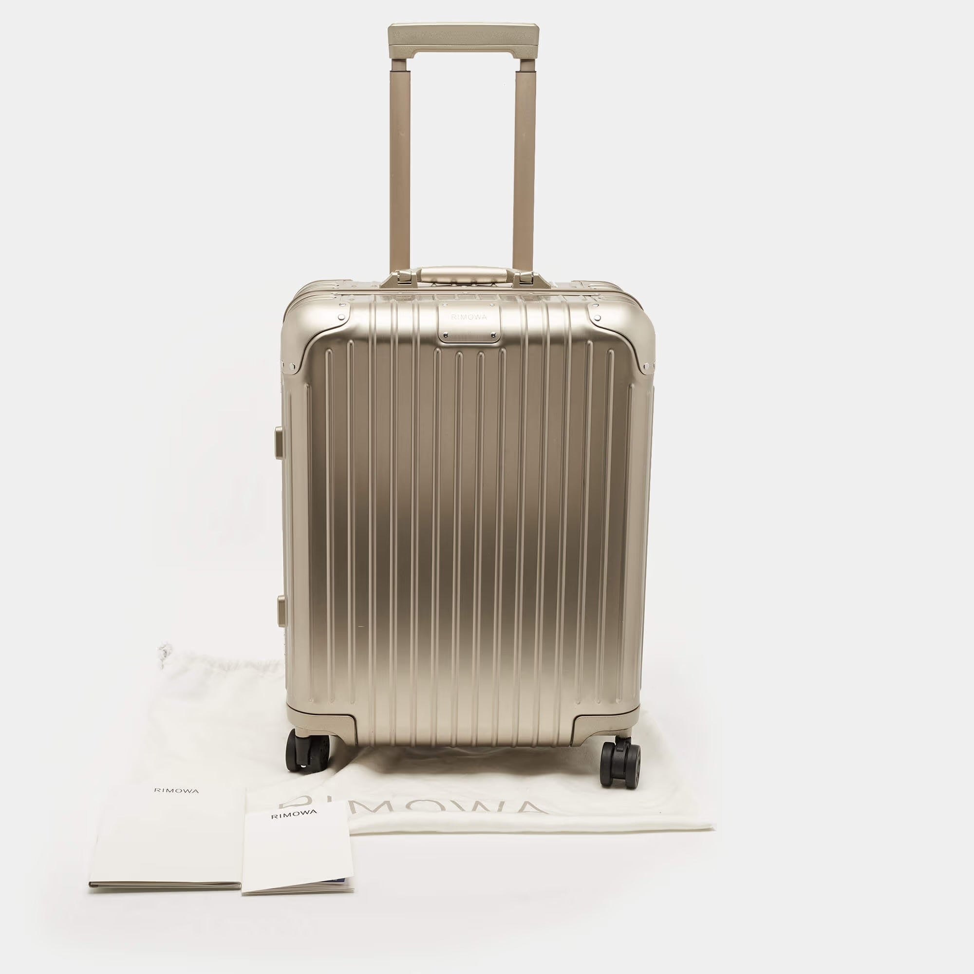 Rimowa Original Cabin Plus Titanium Aluminium Suitcase
