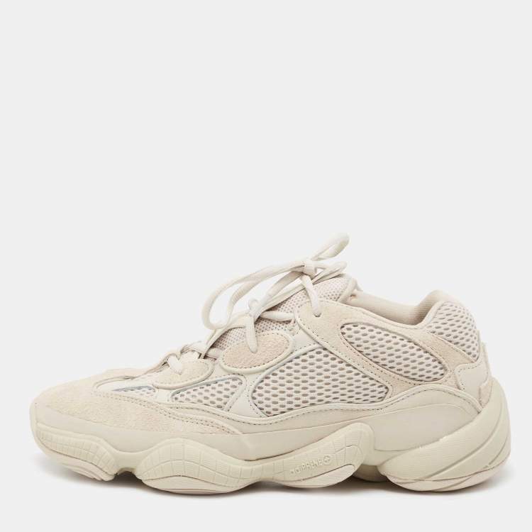 Yeezy x Adidas Off White Mesh And Suede 500 Blush Sneakers Size 42