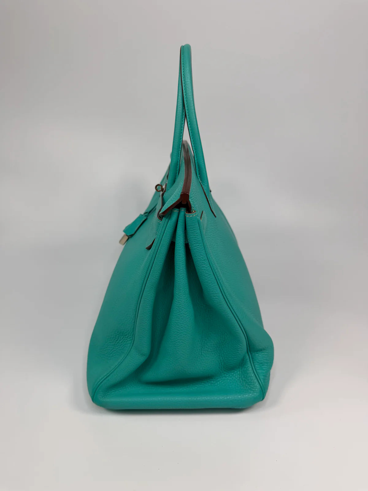 HERMÈS BIRKIN 40 IN BLEU LAGOON TOGO LEATHER WITH PALLADIUM HARDWARE