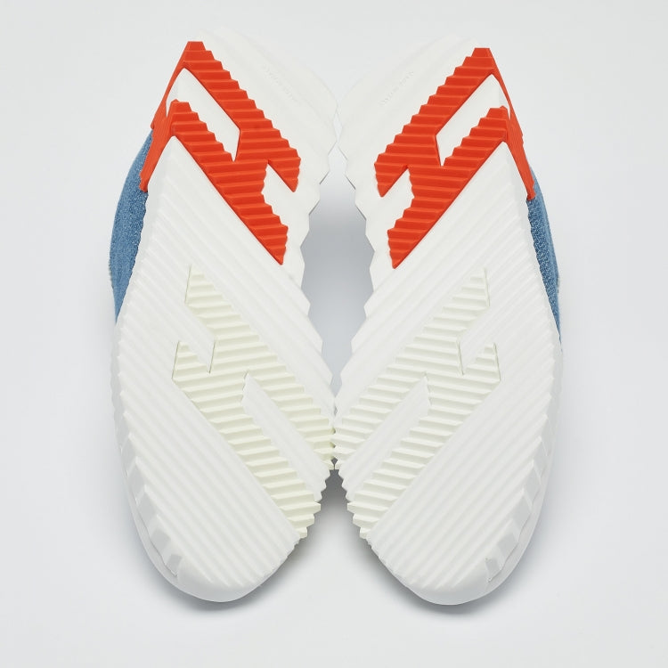 Hermès Blue/White Leather Bouncing Sneakers Size 39