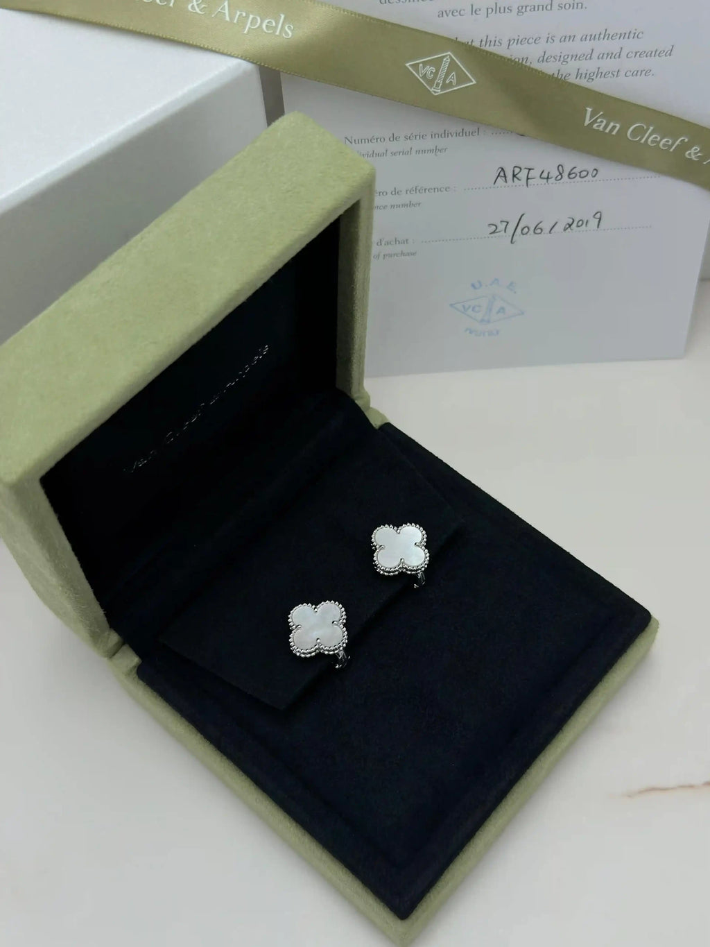 Van Cleef And Arpels Vintage Alhambra Earrings VCARF48600