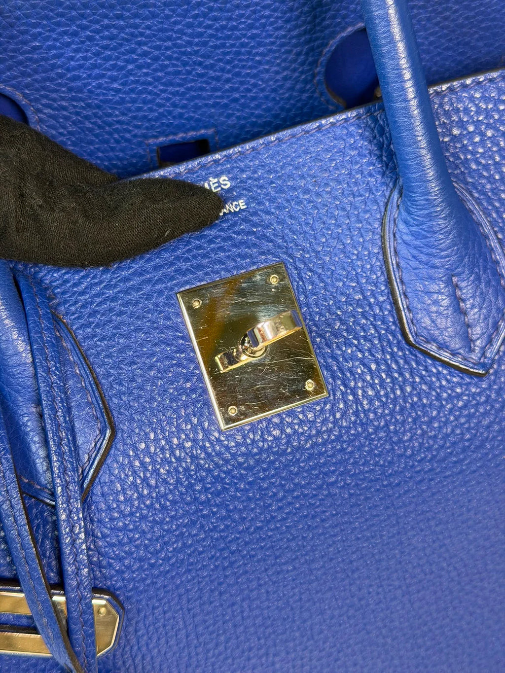 HERMÈS BIRKIN 35 ELECTRIC BLEU TOGO LEATHER WITH PALLADIUM HARDWARE