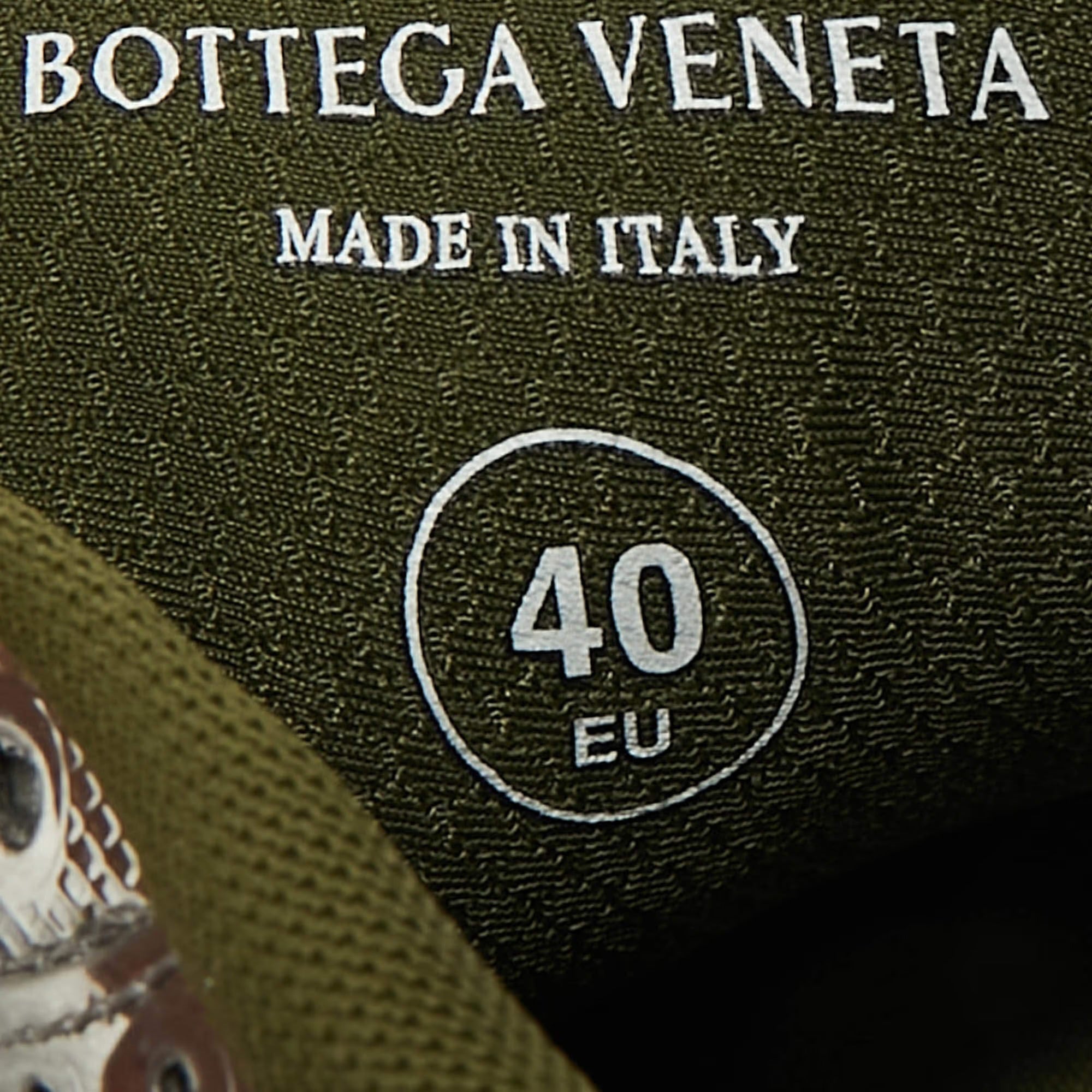 Bottega Veneta Orbit Flash Size 40 Tricolor Leather and Mesh Lace Up Sneakers
