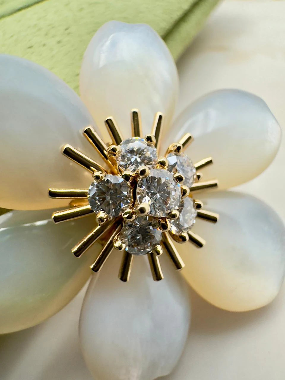 Van Cleef And Arpels Rose De Noel Clip Pendant