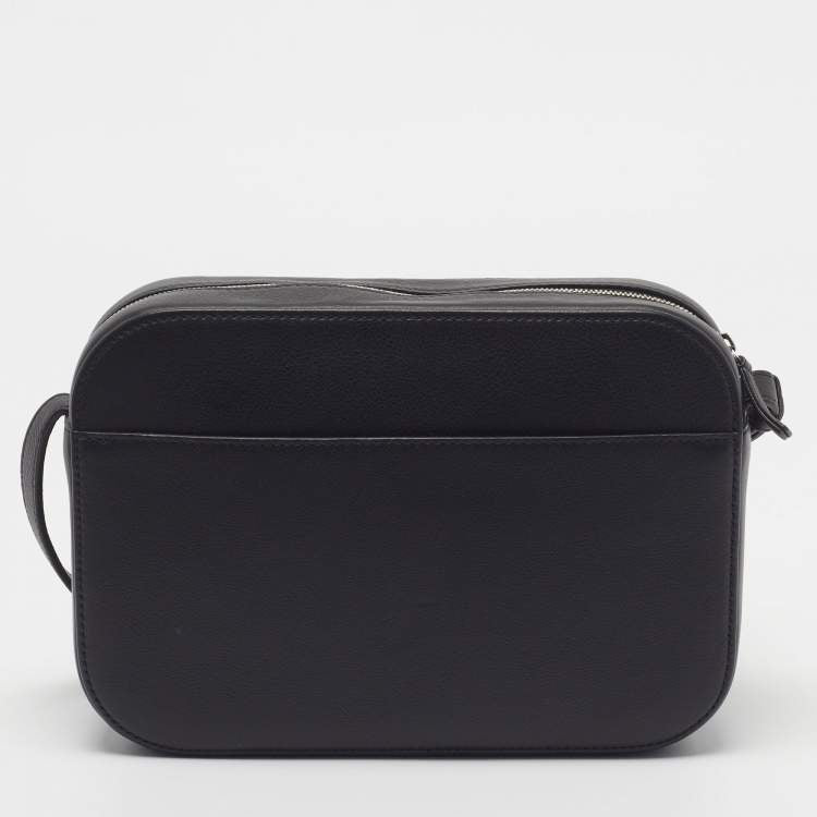 Balenciaga Everyday Small Black Leather Camera Crossbody Bag