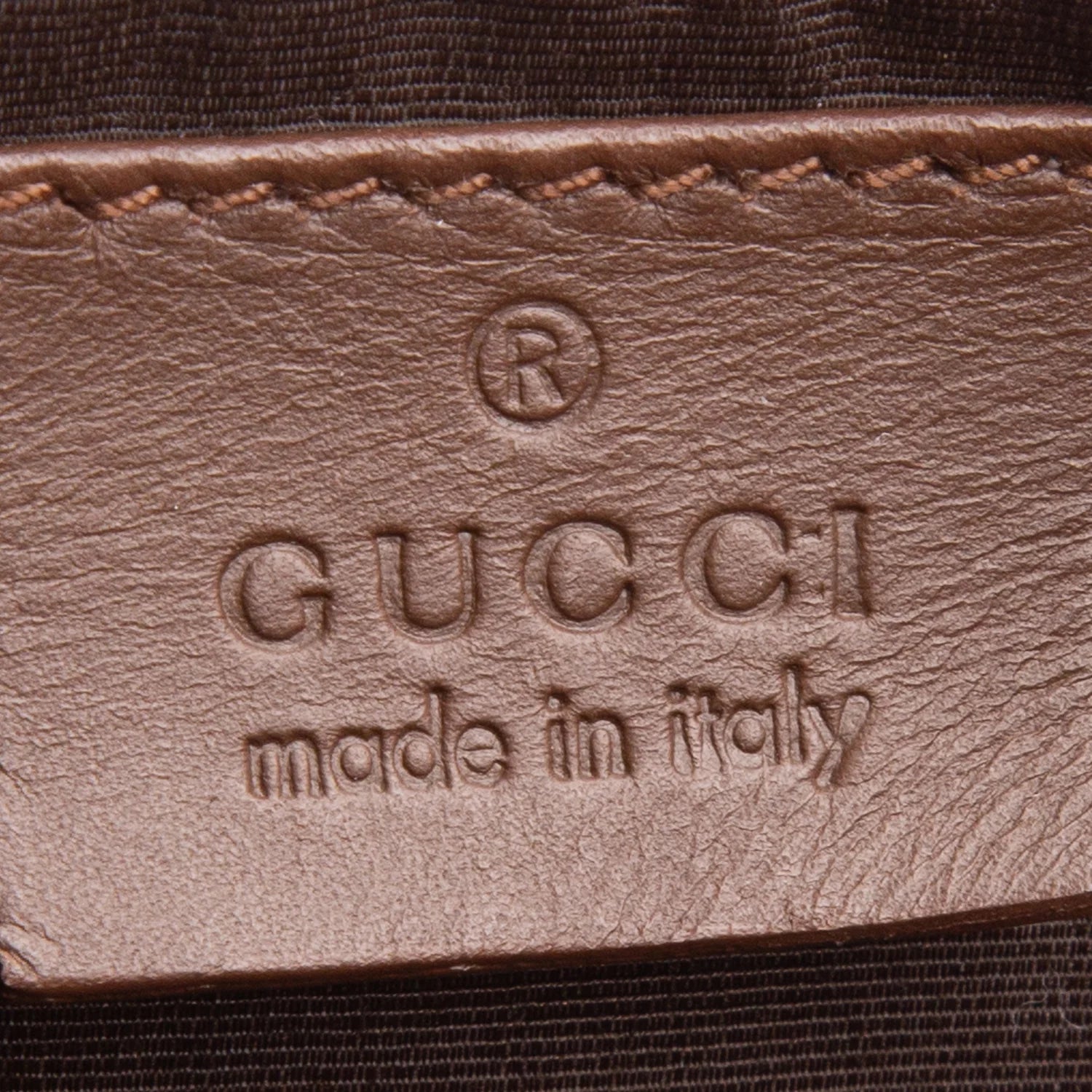 Gucci Brown GG Canvas Boat Pochette