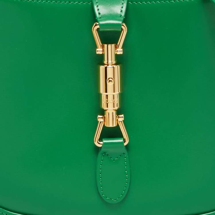 Gucci Jackie 1961 Small Green Smooth Leather Hobo