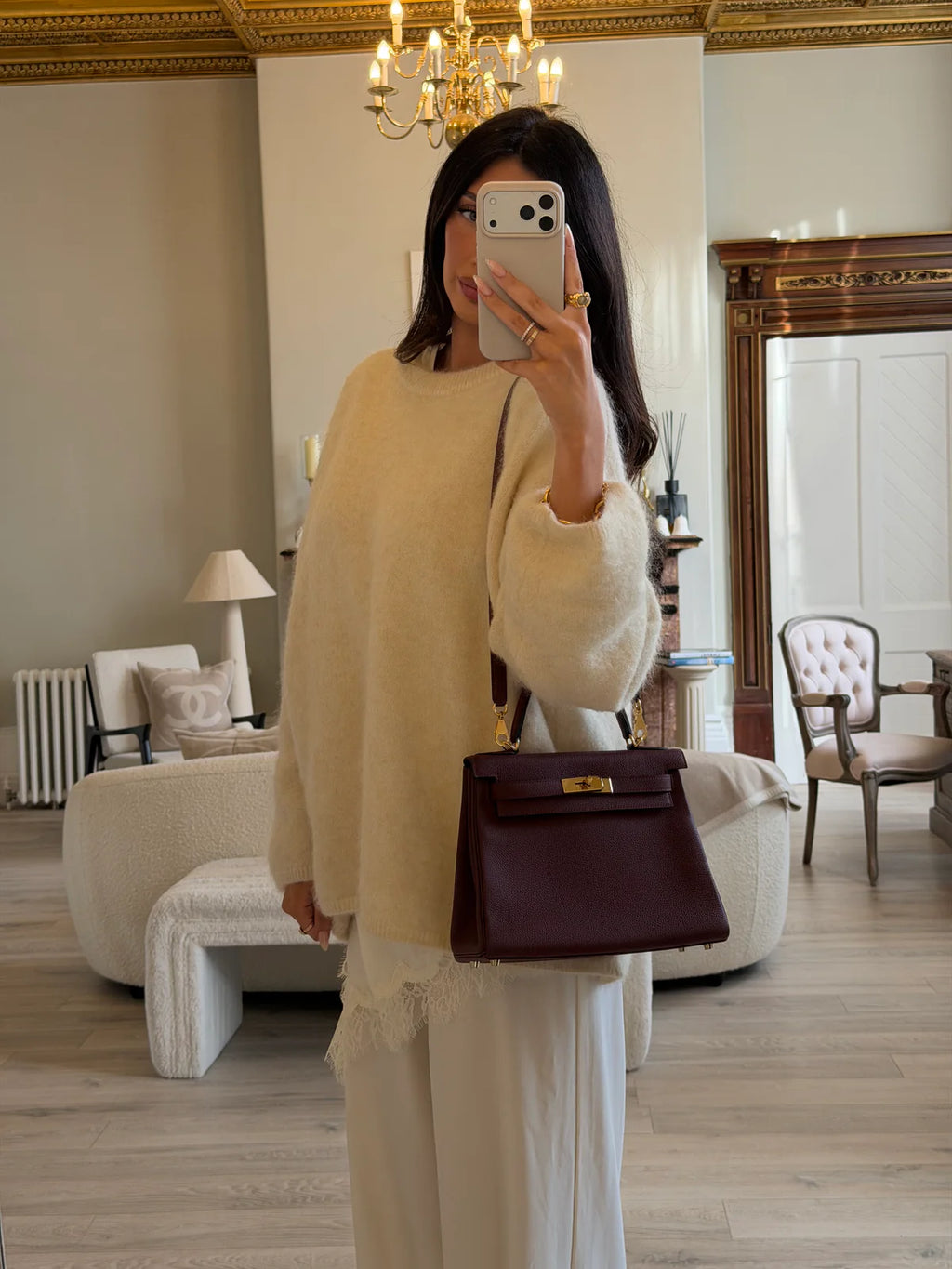 HERMÈS KELLY 28 IN ROUGE H TOGO LEATHER WITH GOLD HARDWARE