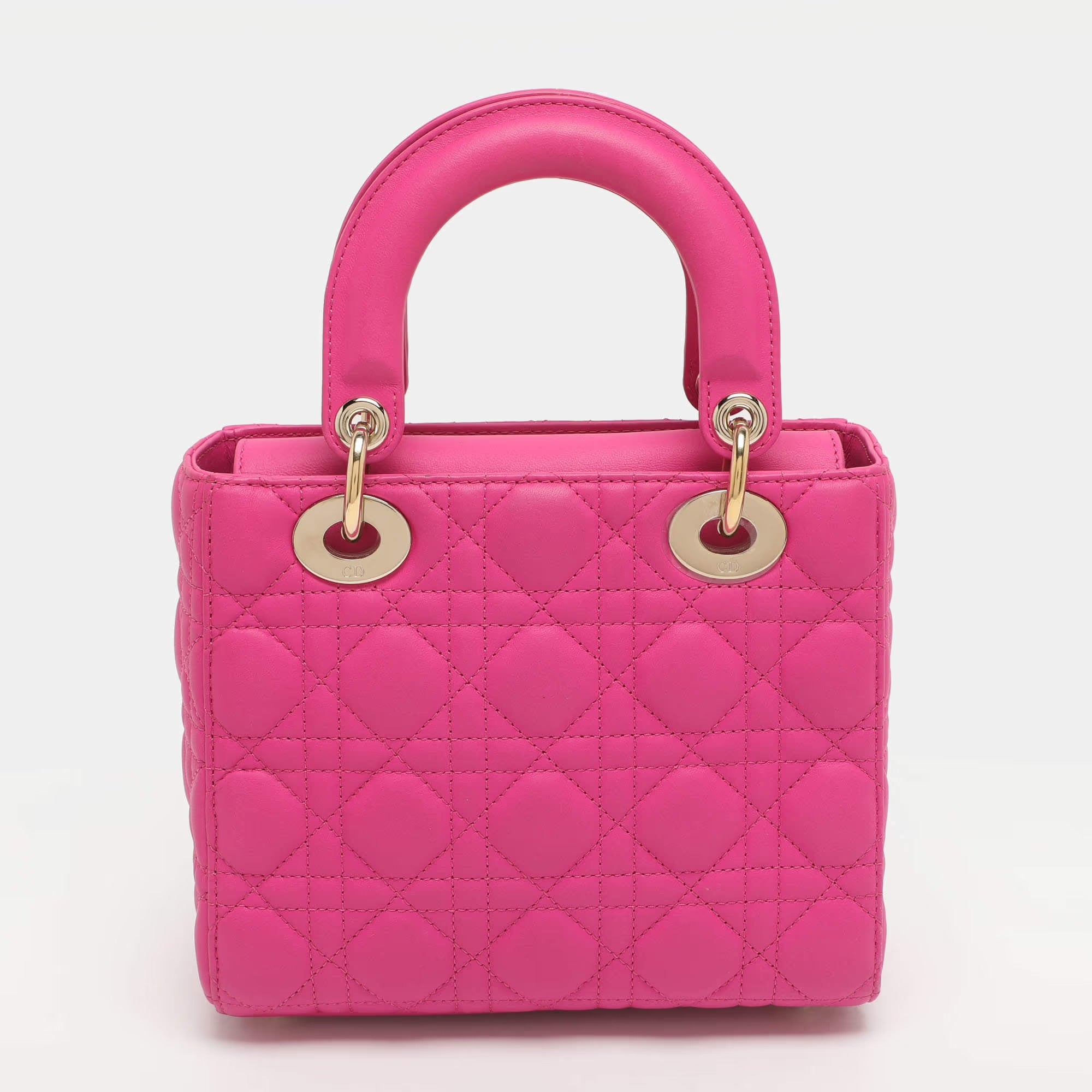 Dior Lady Dior My ABCDior Small Pink Cannage Leather Tote