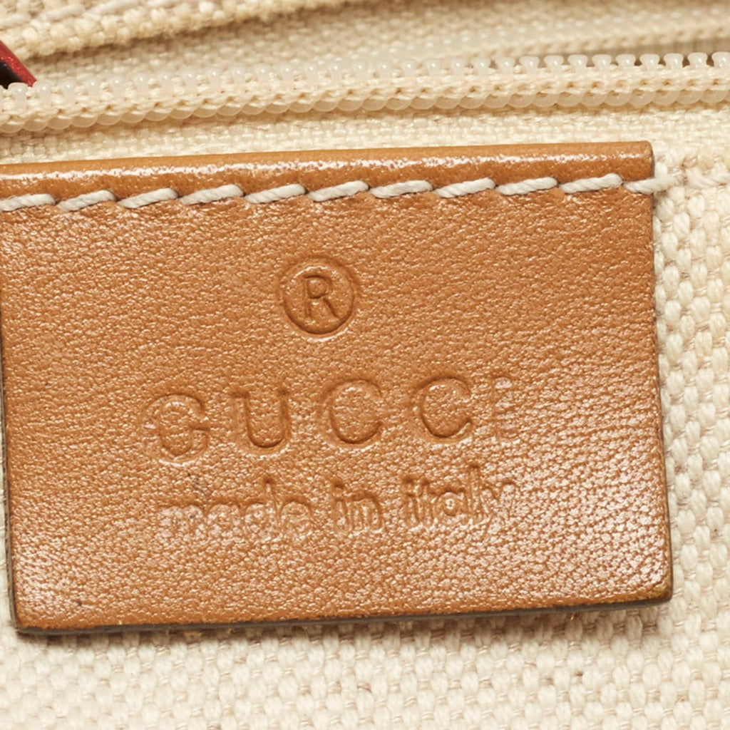 Gucci Sukey Medium Blue/Tan GG Denim Satchel