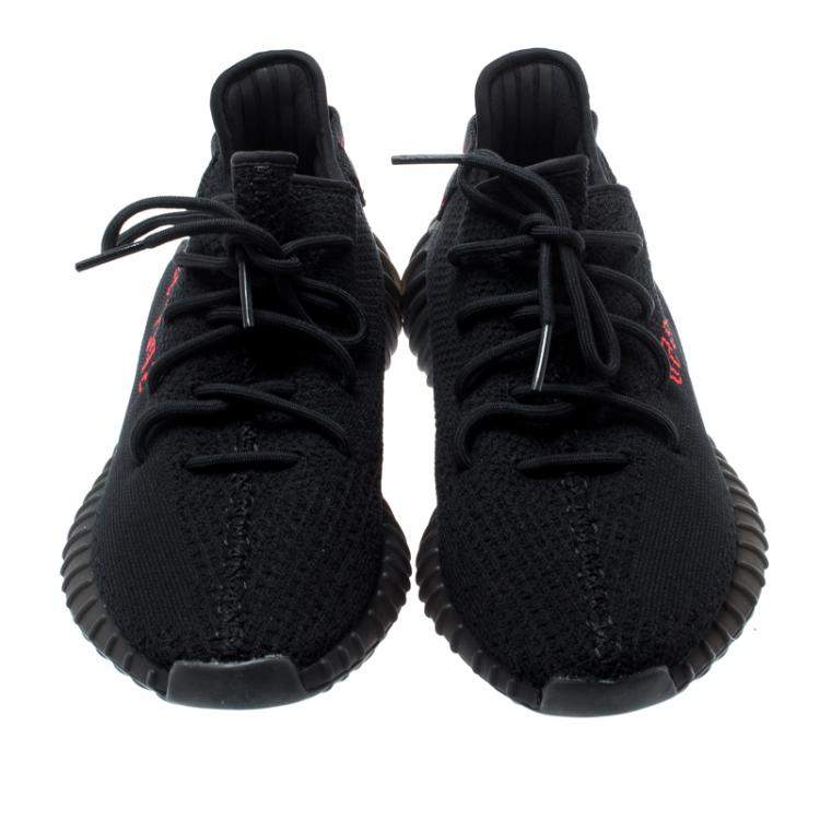 Adidas Yeezy Boost 350 V2 Black Red Sneakers Size EU 37 1/3