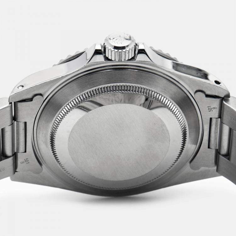 Rolex Black Stainless Steel Submariner 14060 Men's Wristwatch 40 mm