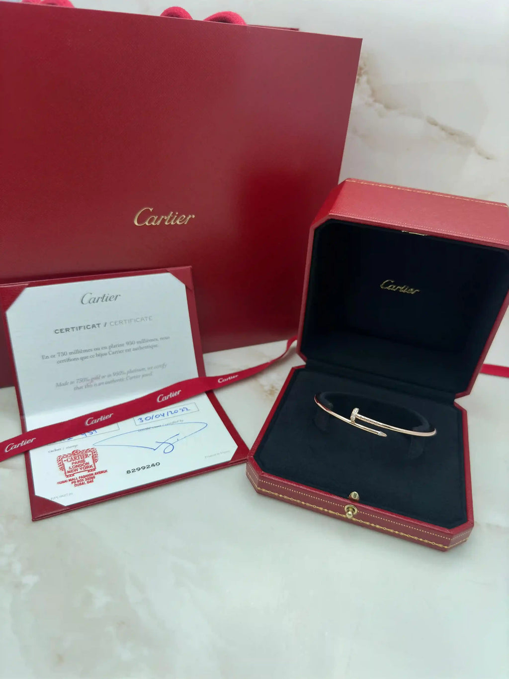 Cartier Juste Un Clou Diamonds Bracelet Size 19