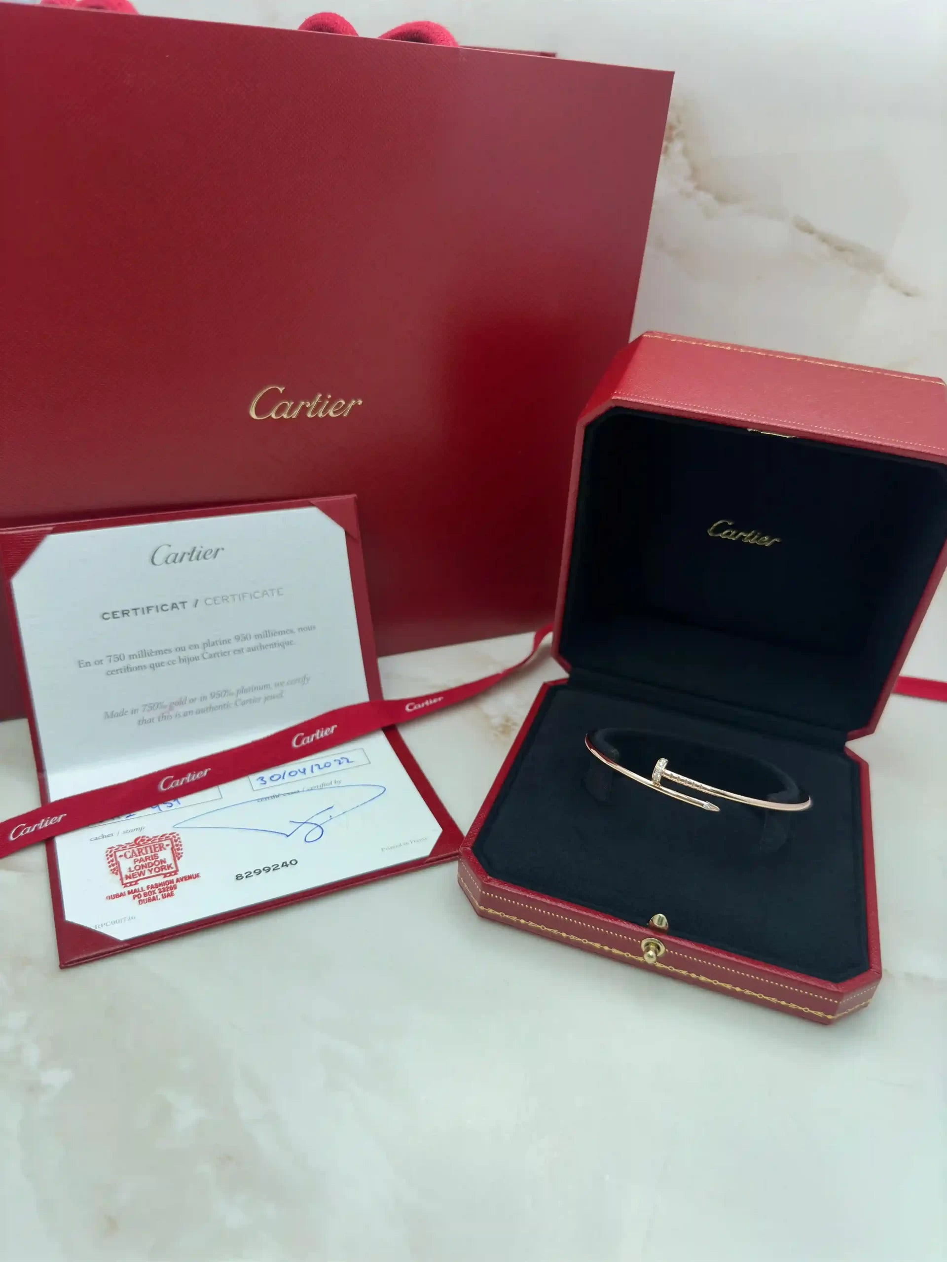 Cartier Juste Un Clou Diamonds Bracelet Size 19