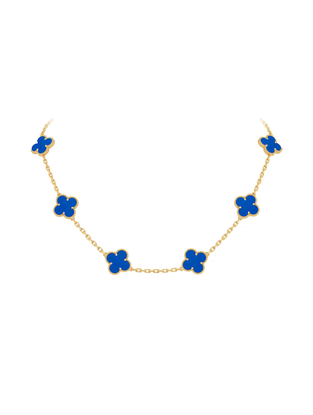 Van Cleef And Arpels Vintage Alhambra Necklace 10 Motifs