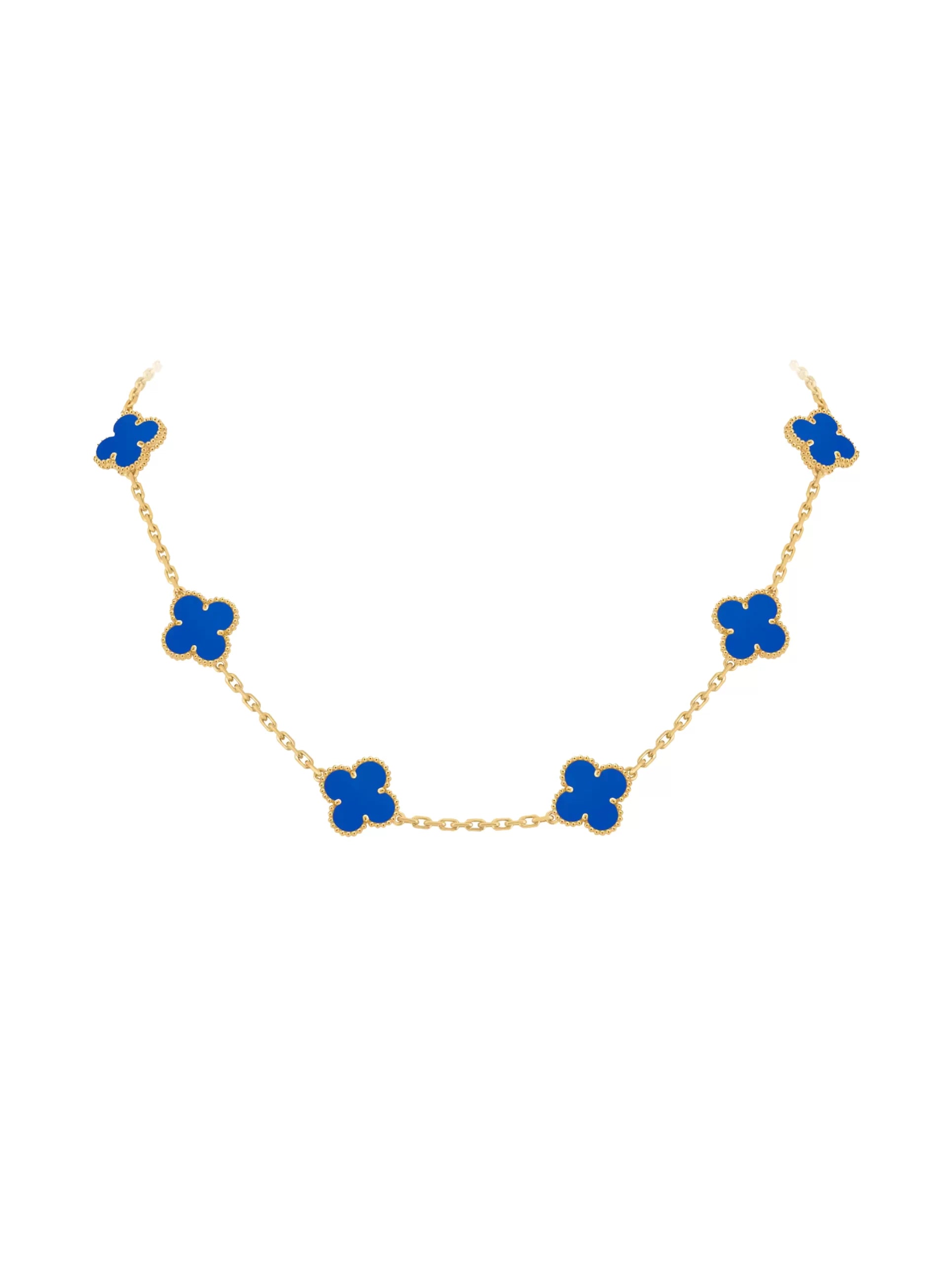Van Cleef And Arpels Vintage Alhambra Necklace 10 Motifs