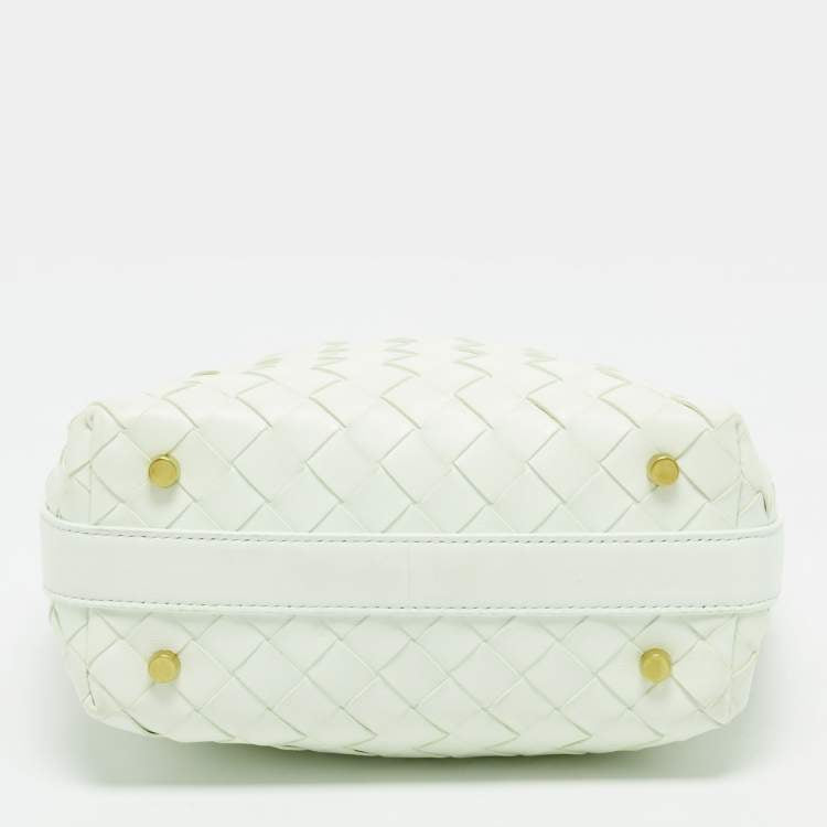 Bottega Veneta Wallace Mini Glacier Green Intrecciato Leather Hobo