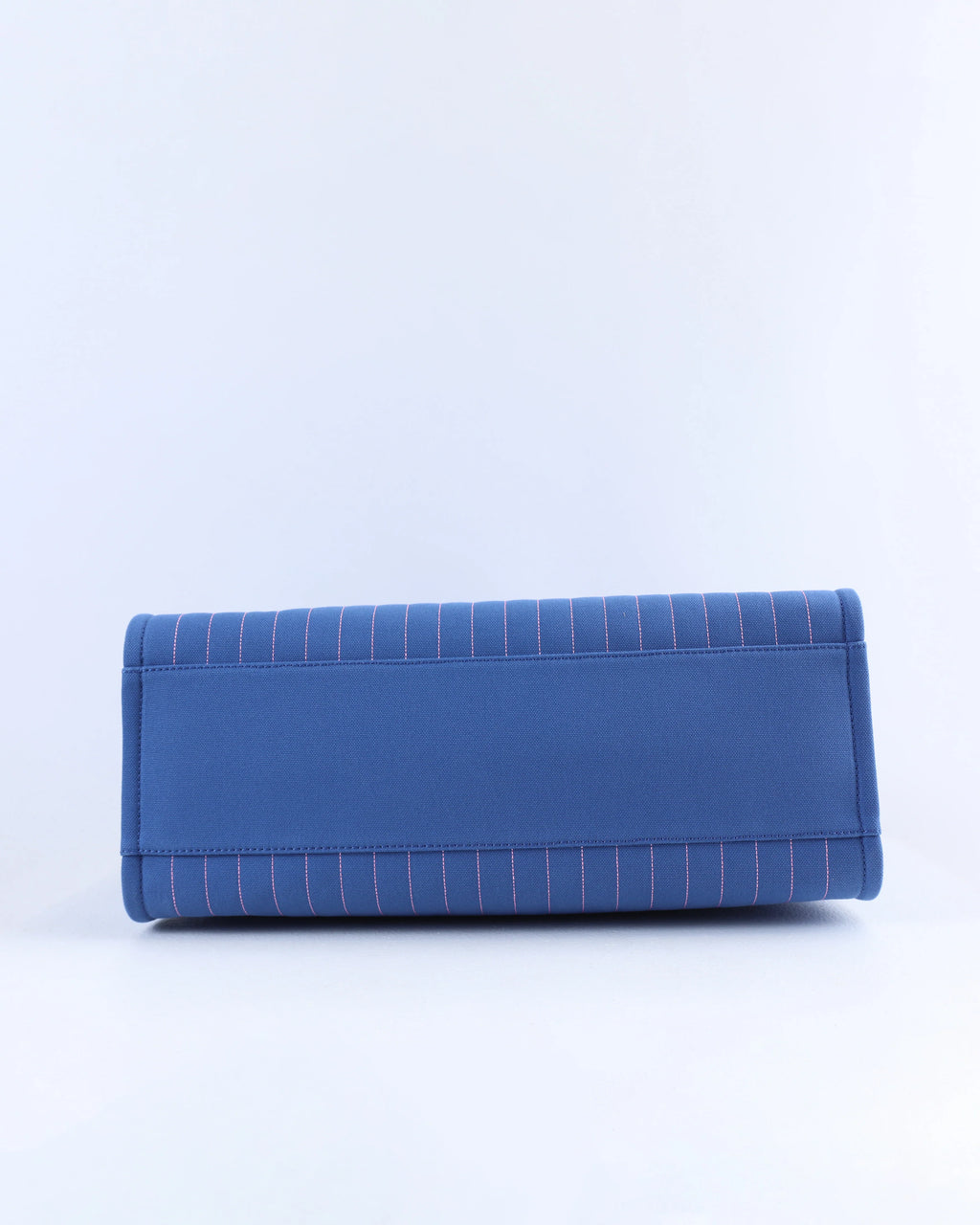 Chanel Deauville Large Blue/Pink Striped Tote Bag