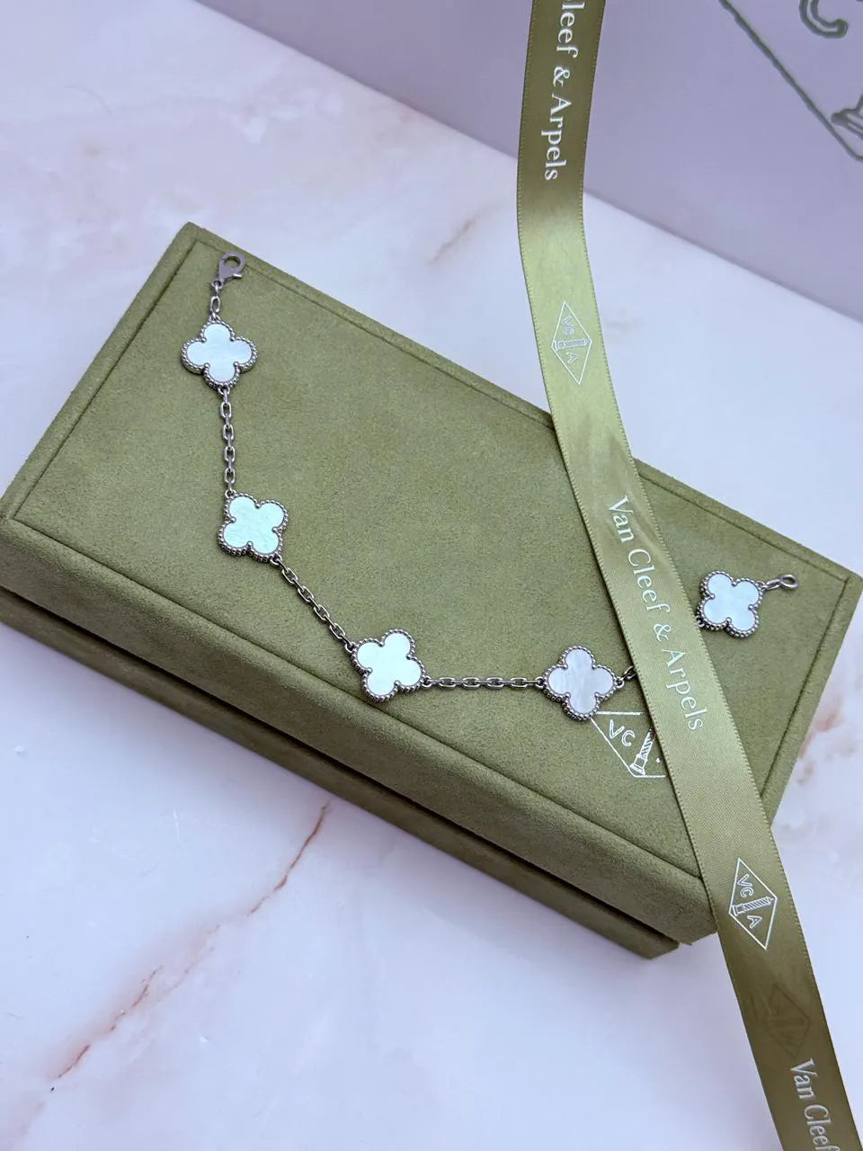 Van Cleef And Arpels Vintage Alhambra Bracelet 5 Motifs
