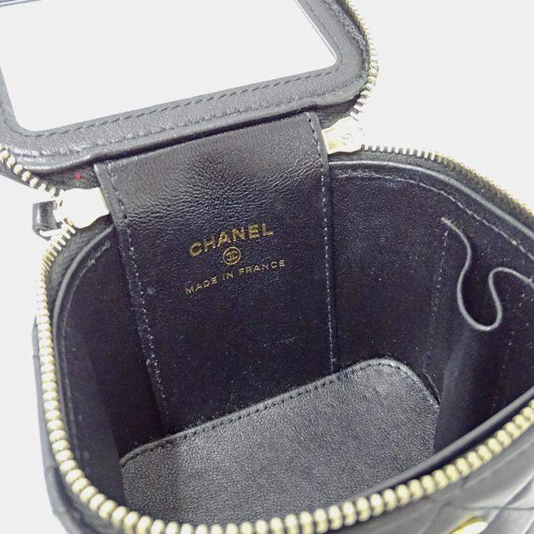 Chanel Coco Casino Black Lambskin Vanity Case