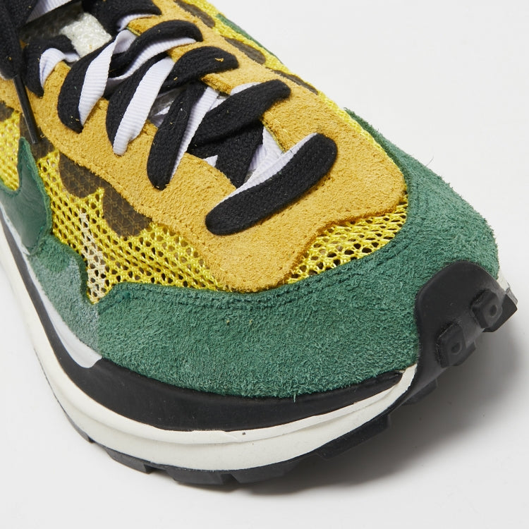 Nike x Sacai Multicolor Mesh And Suede Vaporwaffle Low Top Sneakers Size 43