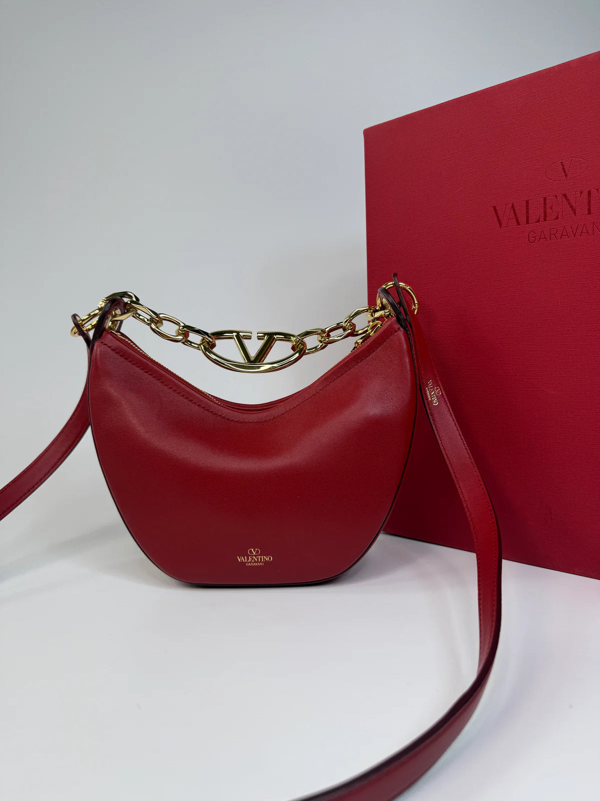 VALENTINO GARAVANI VLOGO HALF MOON BAG
