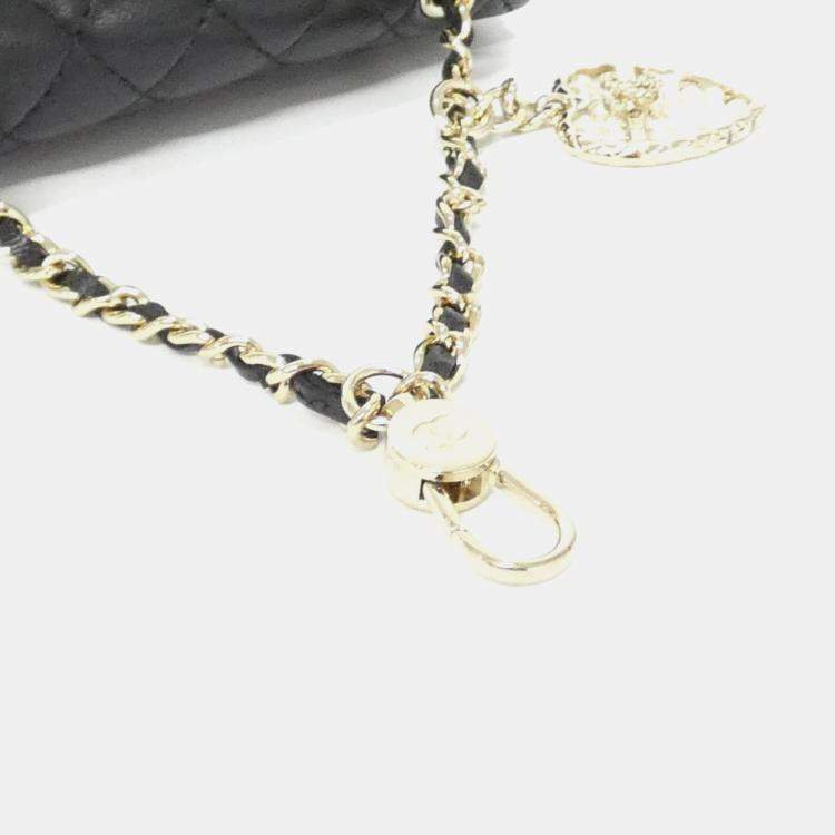 Chanel Flap Black Leather Bag