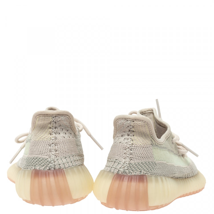 Yeezy x Adidas Multicolor Cotton Knit Boost 350 V2 Citrin Sneakers Size 36