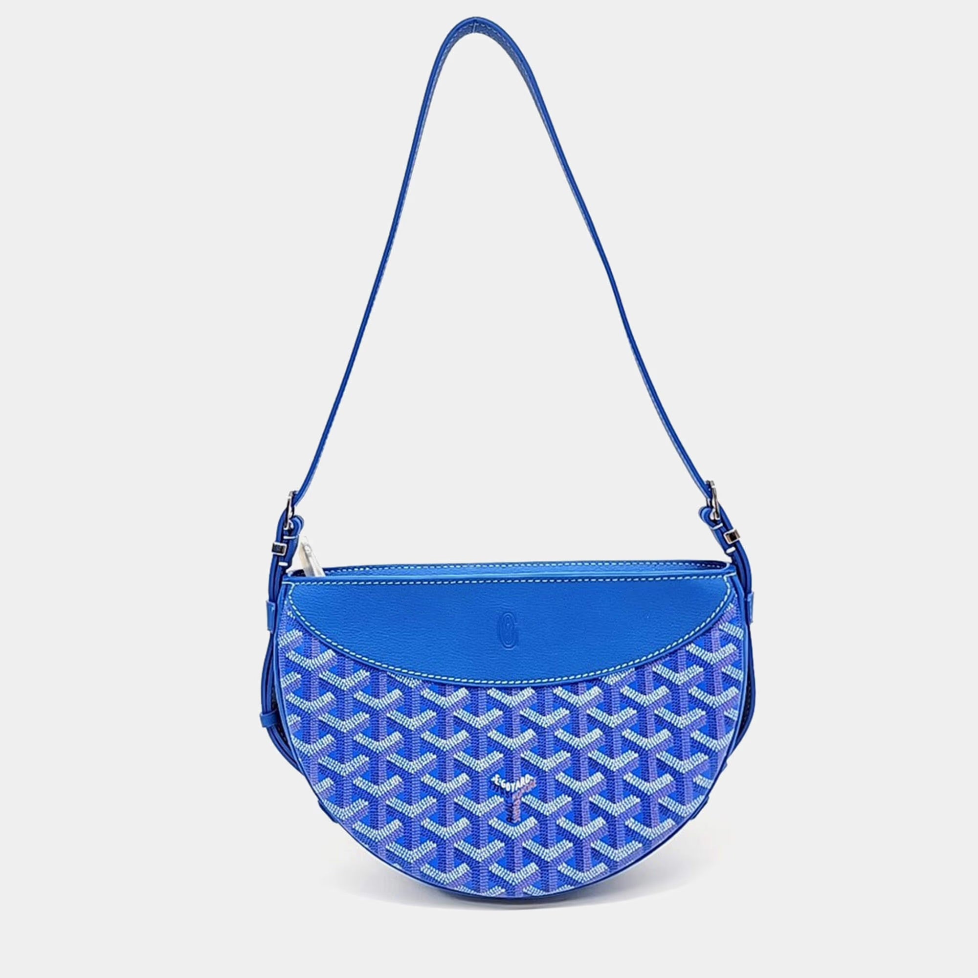 Goyard Blue PVC Hirondel Bag PM